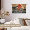 Koi - Zee - Golven - Zon Wandkleed katoen klein -sfeer1
