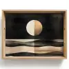 Maan - Cirkel - Goud Dienblad Rechthoek middel -z3d_shopping