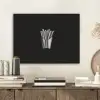 Frietjes - Futuristisch - Zilver PET vilt klein -sfeer1