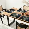 Glasstukjes - Leliebladeren - Vis - Oranje Placemat vinyl groot -zzsfeer4_Kitchenyeah-website