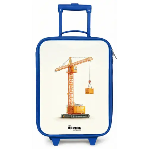 Torenkraan - Getekend - Oranje Kinderkoffer - Blauw klein -zz3dotto