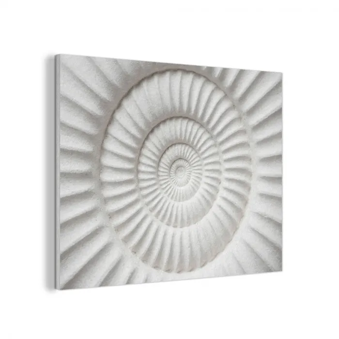 Schelp - Spiraal - Wit PET vilt klein -3d