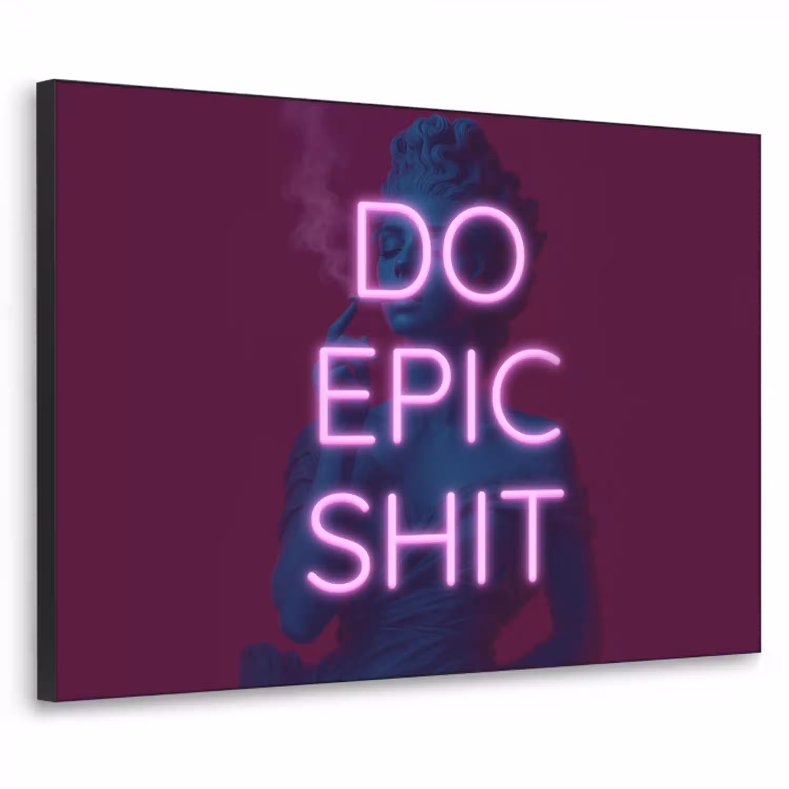 Buste - Neon - LED - Letters Textielframe - compleet frame klein -3d
