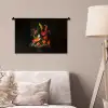Schaal - Boeket - Bloemen Wandkleed katoen klein -sfeer4