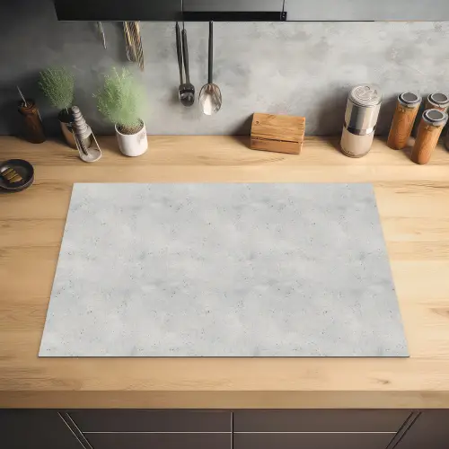 Grijs - Beton - Neutraal Inductie beschermer vinyl 3mm klein 276 -sfeer5