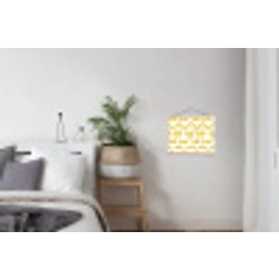 Taxi - Iconisch - Geel textielposter latten blank klein 122 -woonkamer