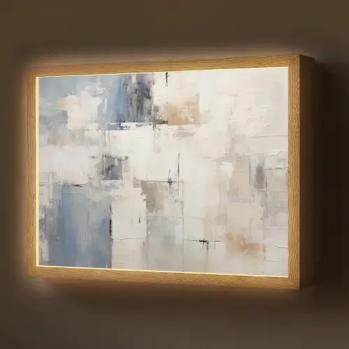 Aquarel - Abstract - Kunst Light Box met batterij (Wandlamp) middel -z3d_website