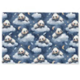 Panda's - Slapen - Blauw Deurmat klein 898 -zkaufland3d