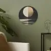Maan - Cirkel - Goud Akoestische PET Vilt - Rond klein -sfeer2