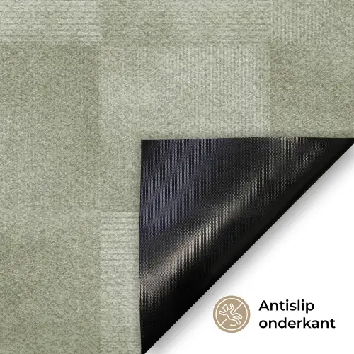 Vlakken - Rustiek - Groen Deurmat klein 898 -antislip_NL