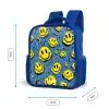Smiley - Geel - Blauw Kinderrugzak - Blauw middel -productfoto_formaten
