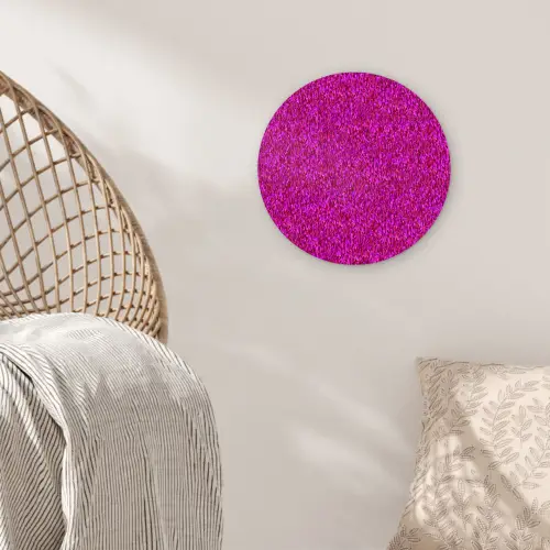Vloeiend - Olie - Roze - Verf Wandcirkel kunststof plaat 5mm dik klein 188 -sfeer5