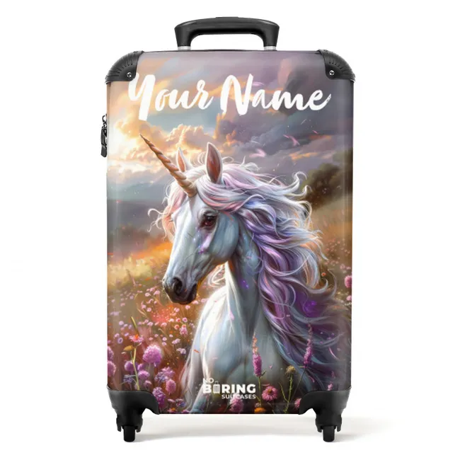 Pastel parelhoorn NBS - Handbagage koffer - Kinderen Unisex middel -productfoto_recht