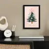 Christmas Season - Kerst - Kerstboom - Roze fotolijst zwart zonder passe partout klein -sfeer1