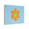 Bloem - Smiley - Kleurrijk PET vilt klein -3d