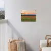 Klaprozen - Landschap - Rood - Bloemen tuinposter los doek klein -sfeer8