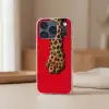 Poot - Luipaard - Ketting - Edelstenen Telefoonhoesje iPhone 17 Pro klein -sfeer2