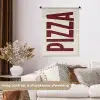 Pizza - Vintage - Decoratie - Japandi Wandkleed katoen klein -sfeer1