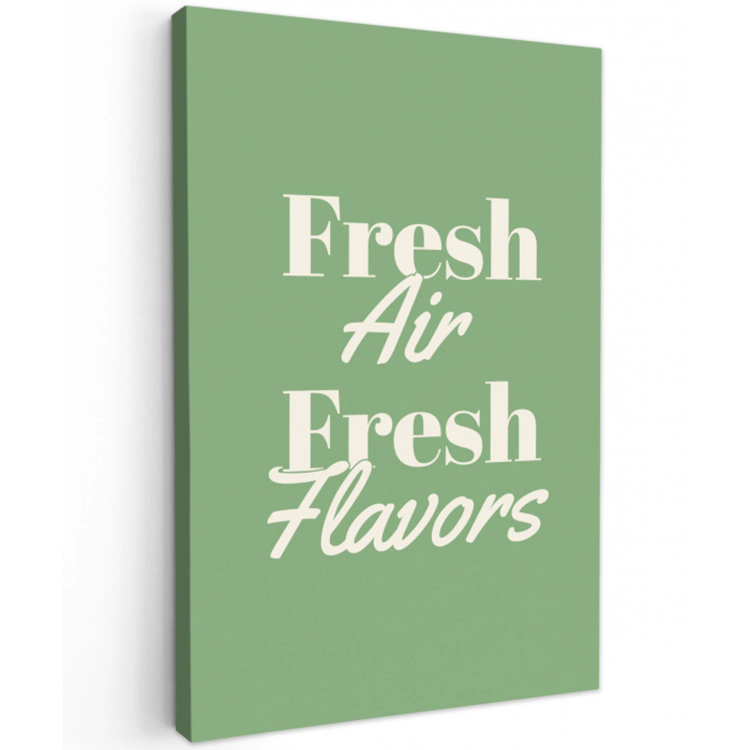 Tekst - Groen - Sierlijk - Letters canvas 2cm klein -z3d