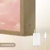 Eenhoorn - Wolken - Roze Light Box met batterij (Wandlamp kind) middel -USP_websiteoplaadbaarNL