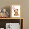 Leeuw - Baby dier - Dieren - Roze ballon Light Box met kabel klein -sfeer2_kind