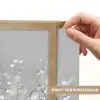 Paardenbloem - Waterdruppels - Stilleven - Modern Light Box met batterij (Wandlamp) middel -USP_websiteprintNL