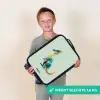 Elegante dino met kam Kinderkoffer - Zwart klein -sfeer4_NL