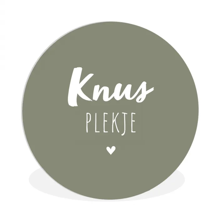 Spreuken - Knus plekje - Tekst - Zomer Wandcirkel kunststof plaat 5mm dik klein -3d