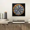 Pizza - Eten - Delftsblauw aluminium wit klein -sfeer1