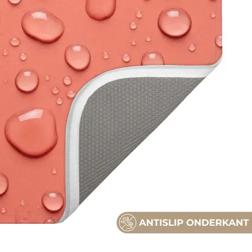 Water - Druppels - Roze WCmat klein -USP_AntislipNL