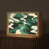 Abstract - Camouflage - Groen Light Box met kabel (Tafellamp) klein -z3d_website