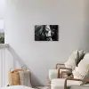 Paard - Schimmel - Portret Tuinposter op houten frame 2 cm dik klein -sfeer1