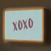 XOXO - Blauw - Rood Light Box met batterij (Wandlamp) middel -z3d_website