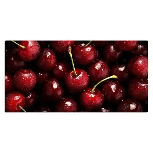 Rood - Fruit - Kersen Muismat XXL klein -3d_leeg