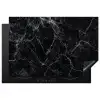 Bliksemschicht door Zwart Marmer Inductie beschermer vinyl 3mm klein -3d