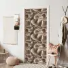 Waaiervorm - Beige - Vezel textuur deurposter klein 289 -sfeer6