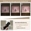 Maan - Monster - Roze Light Box met batterij (Wandlamp kind) middel -USP_dimbaarNL