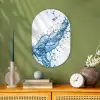 Spash - Water - Blauw Wandcirkel Ovaal Forex klein -sfeer2