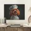 Bruin - Kok - Hondje PET vilt klein -sfeer1