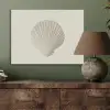 Schelp - Minimalistisch - Wit PET vilt klein -sfeer2