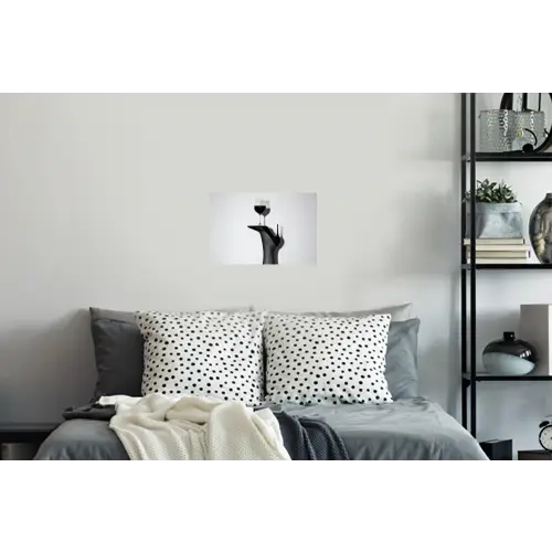 Hak - Wijn - Minimalistisch - Zwart Muursticker klein -slaapkamer