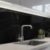 Marmer - Zwart - Goud - Chic - Marmerlook - Design keuken achterwand 2 middel -3d_schuin