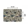 Pauw - Bloemen - Blauw Placemat vinyl groot 368 -specs