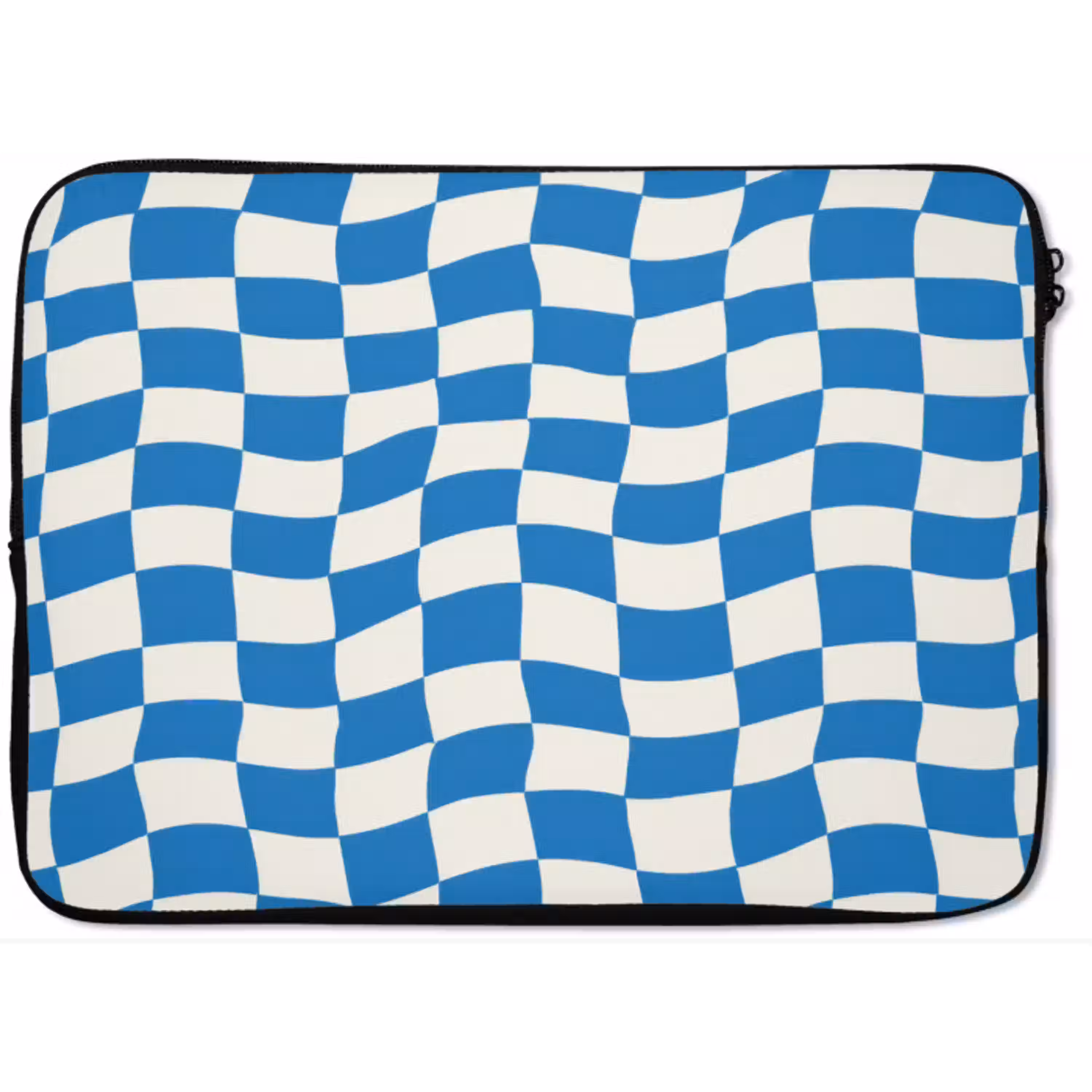 Golvend - Patroon - Blauw laptophoes neopreen klein 279 -zkaufland3dotto