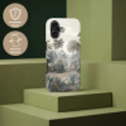 Tropisch - Landschap - Illustratie Toughcase MagSafe Apple iPhone 17 klein -USP_PrintM_DE