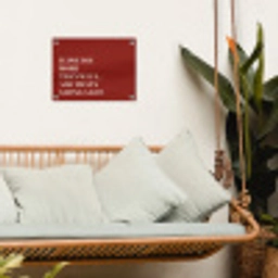 Rood - Quote - Liefde tuinposter los doek klein -sfeer7