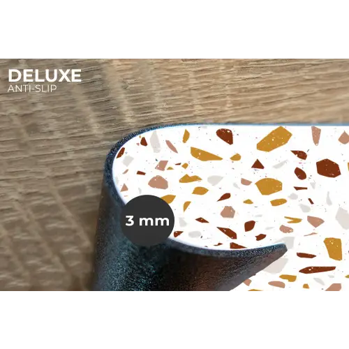 Terrazzo -  Patroon - Wit - Urban Placemat vinyl groot 368 -closeup