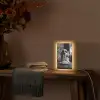 Golden Retriever - Hond - Vrolijk -  Bord spaghetti - Zwart - wit Light Box met kabel (Tafellamp) klein -sfeer4