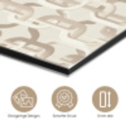 Motief - Abstract - Beige aluminium wit klein 46 -closeup_DE