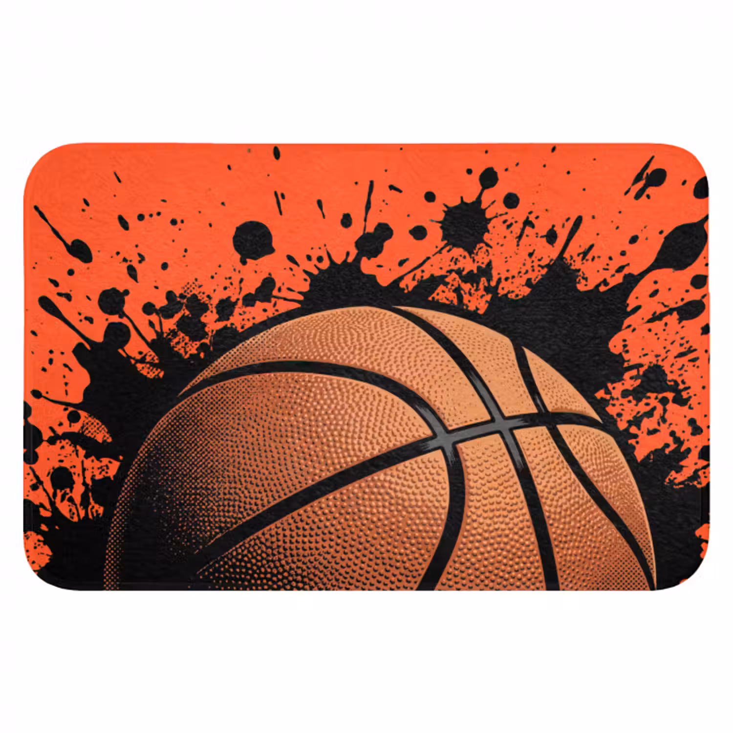 Badematte - Basketball - Farbe - Sport - Orange